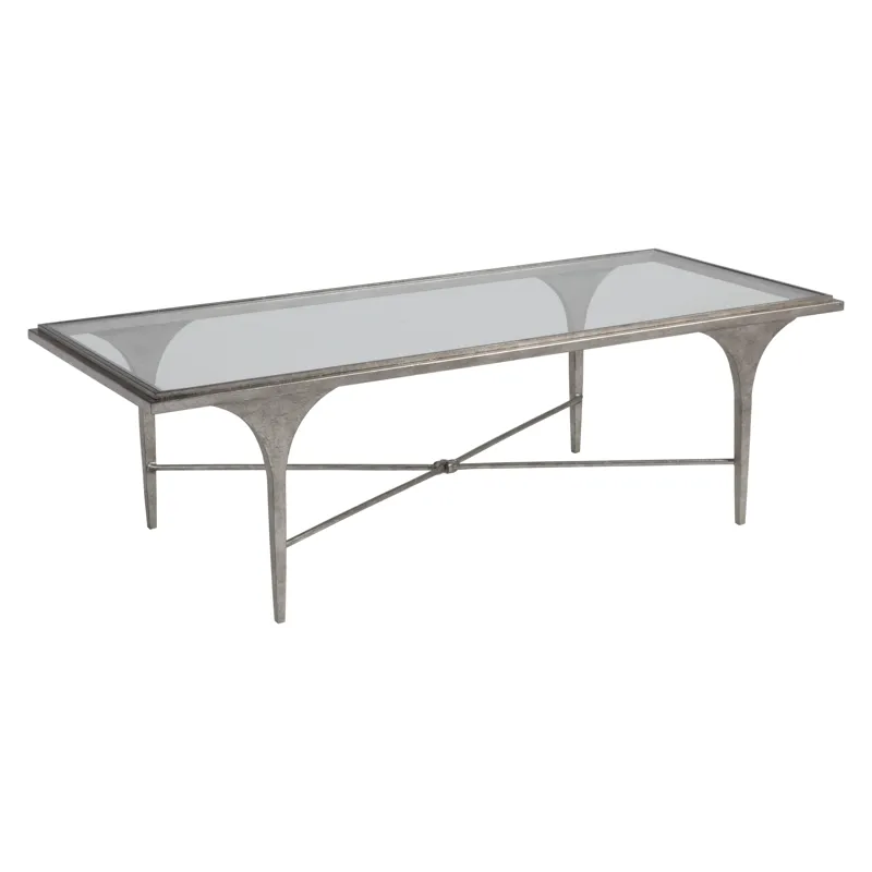 Signature Designs Porto Silver Rectangular Cocktail Table