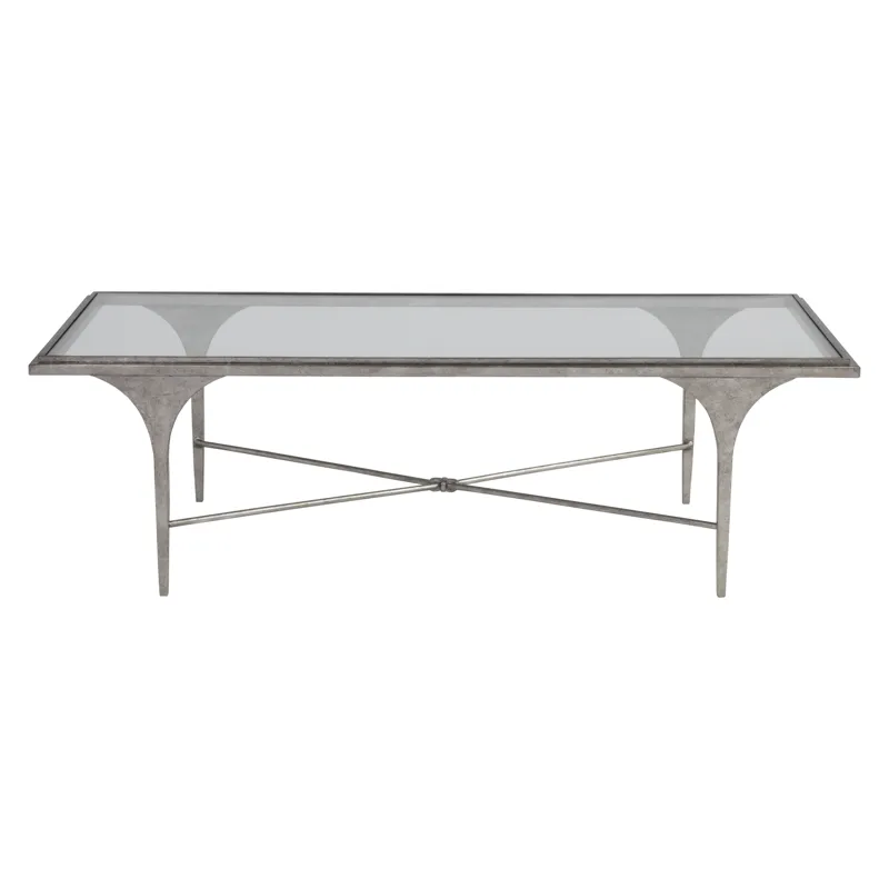 Signature Designs Porto Silver Rectangular Cocktail Table