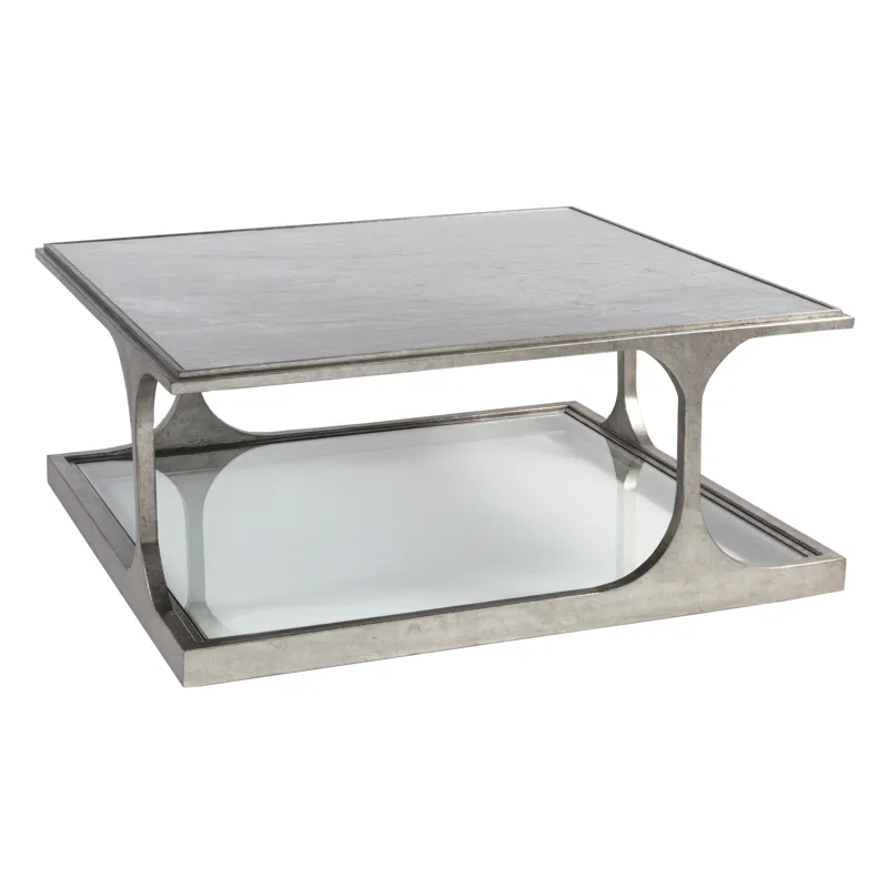 Signature Designs Bond Street Silver Square Cocktail Table