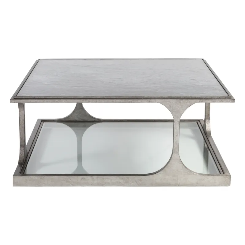 Signature Designs Bond Street Silver Square Cocktail Table