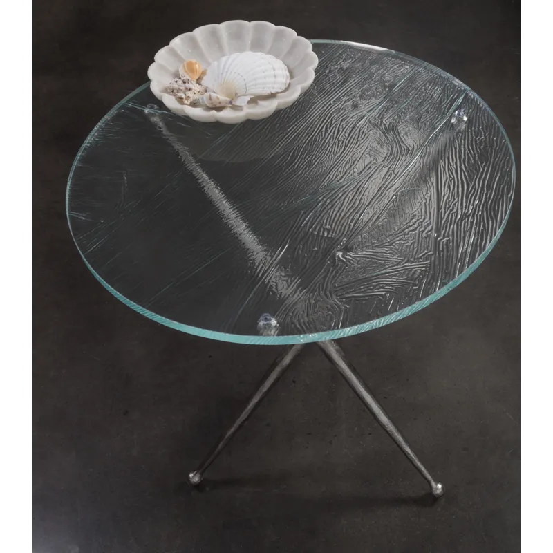 Signature Designs Marcus Silver Round End Table