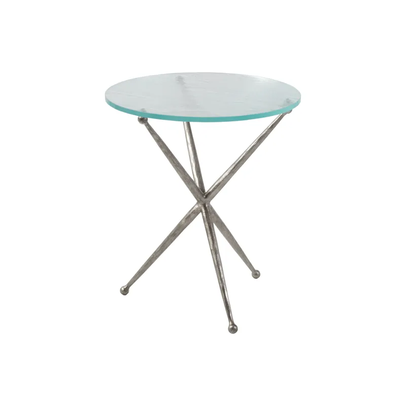Signature Designs Marcus Silver Round End Table