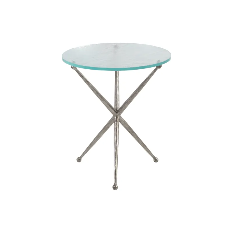 Signature Designs Marcus Silver Round End Table