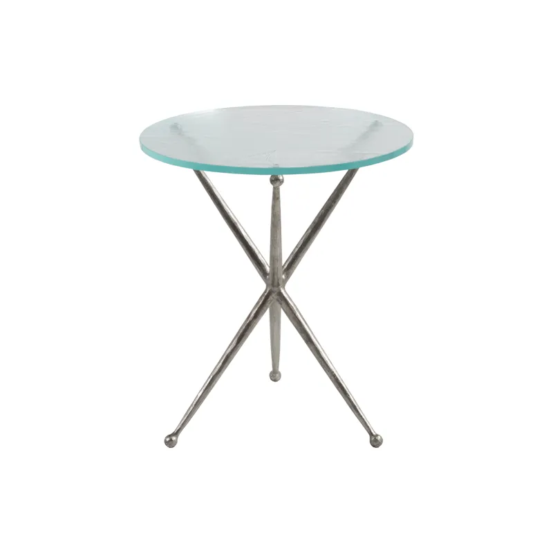 Signature Designs Marcus Silver Round End Table