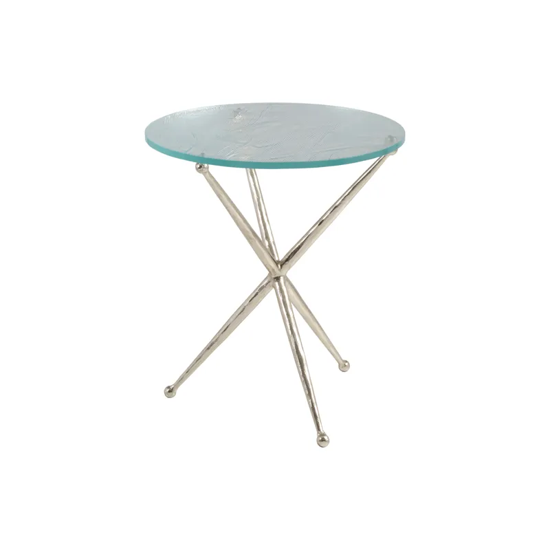 Signature Designs Marcus Champagne Round End Table