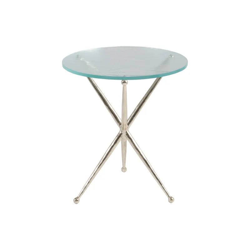 Signature Designs Marcus Champagne Round End Table