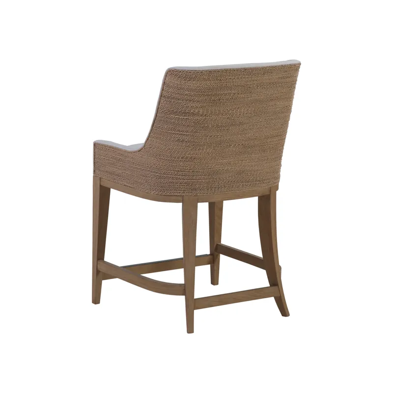 Simpatico Woven Back Counter Stool