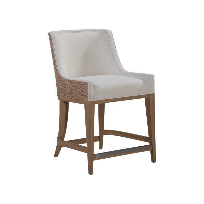 Simpatico Woven Back Counter Stool