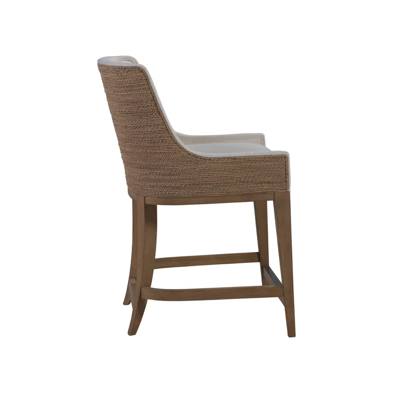Simpatico Woven Back Counter Stool