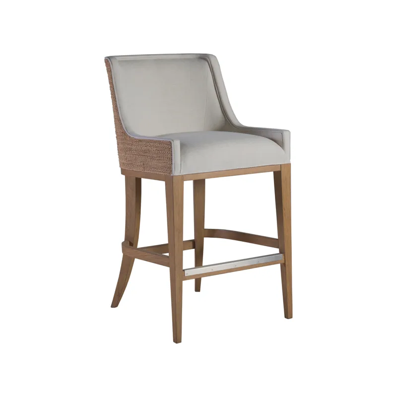 Simpatico Woven Back Bar Stool