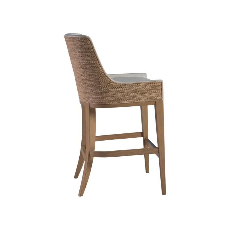 Simpatico Woven Back Bar Stool