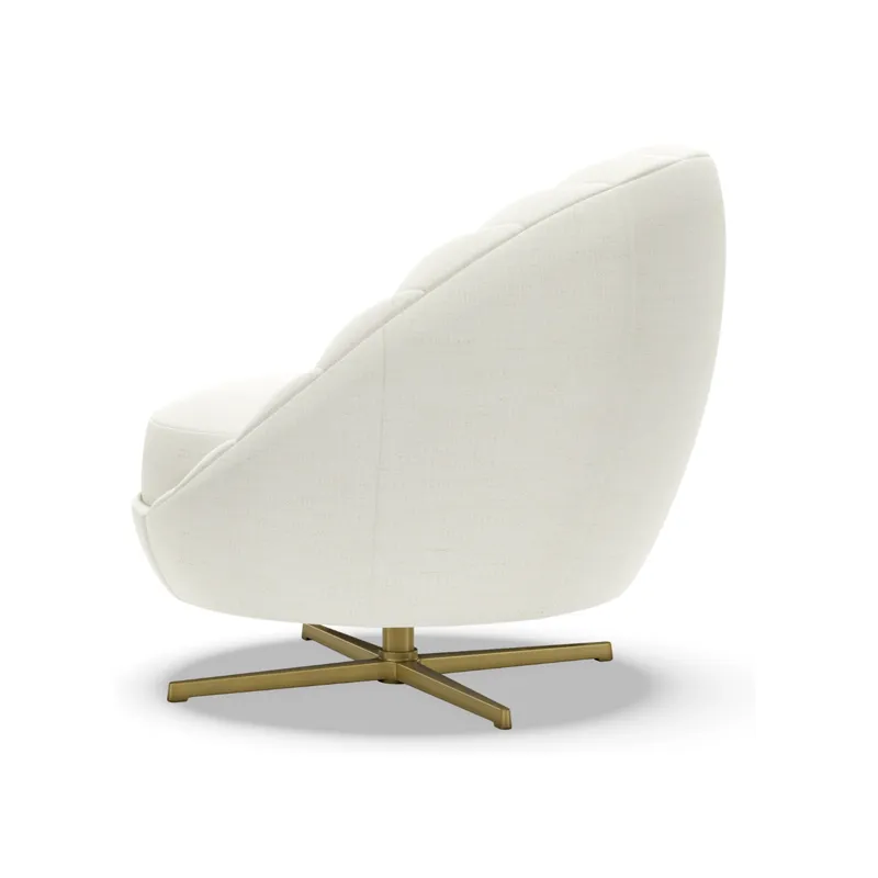 Artistica Upholstery Lucille Swivel Chair - Brass Base