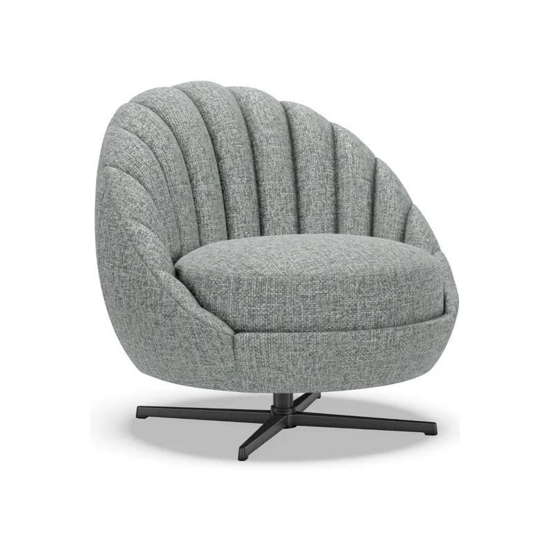 Artistica Upholstery Lucille Swivel Chair - Charcoal Base