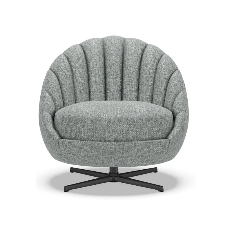 Artistica Upholstery Lucille Swivel Chair - Charcoal Base