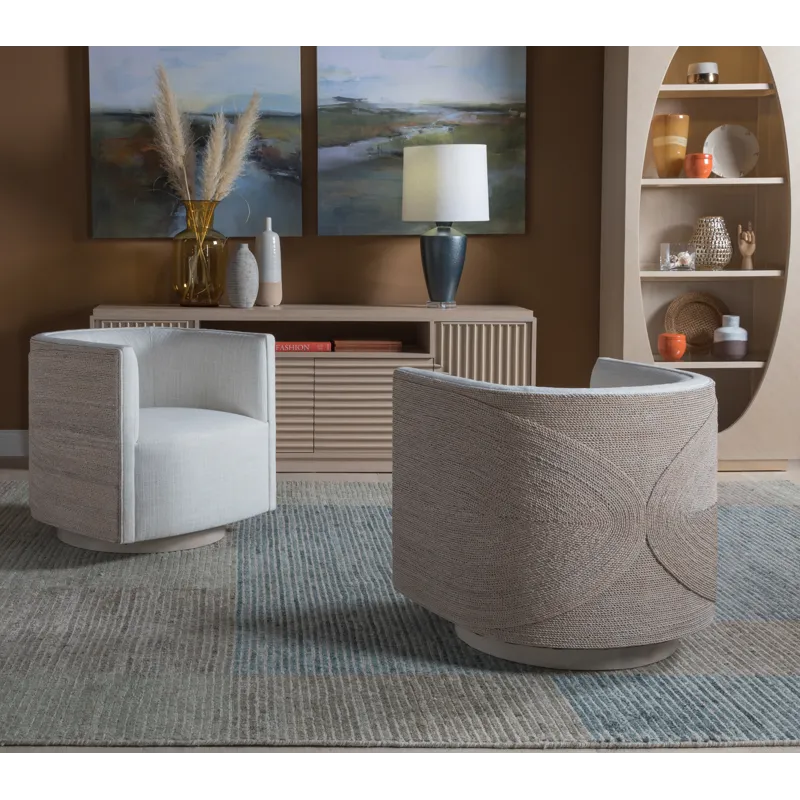 Artistica Upholstery Ingrid Woven Swivel Chair