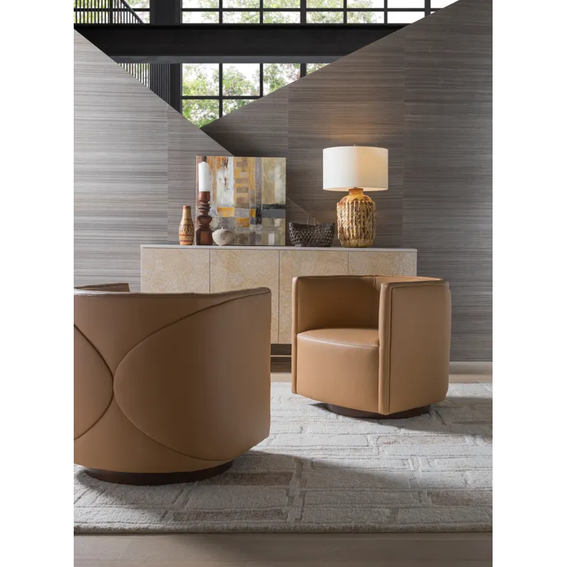 Artistica Upholstery Ingrid Leather Swivel Chair