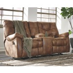 Darshmore Power Glider Reclining Loveseat with Console
