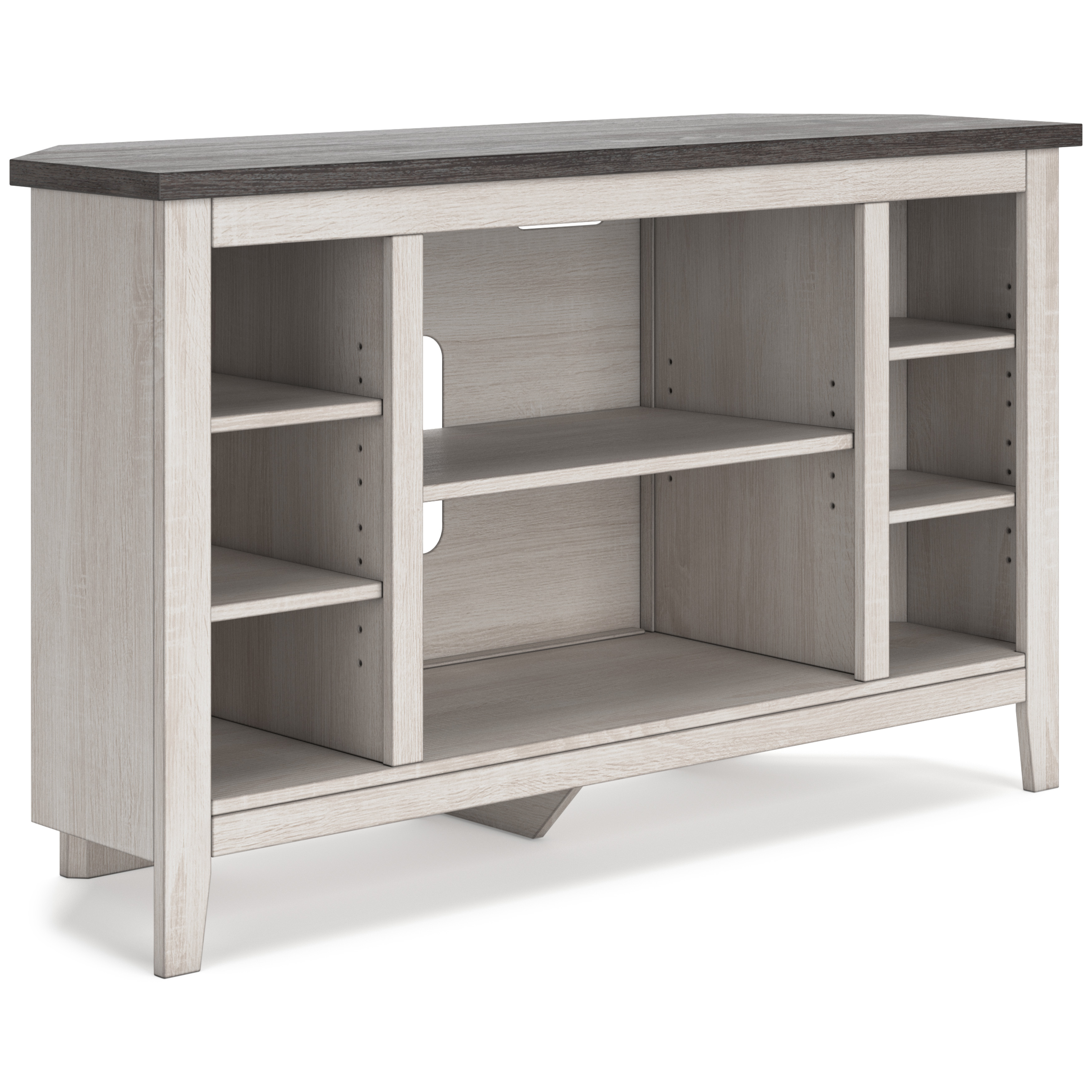 Dorrinson Corner TV Stand W28767 by Ashley Furniture at Sylvan Furniture