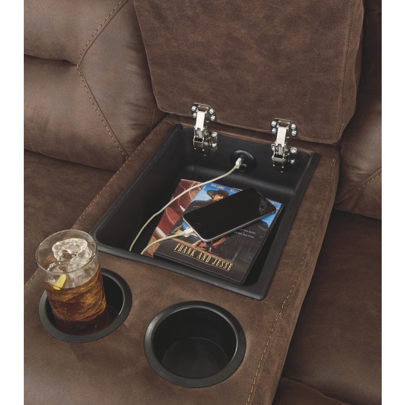 Carrarse Power Reclining Loveseat with Console