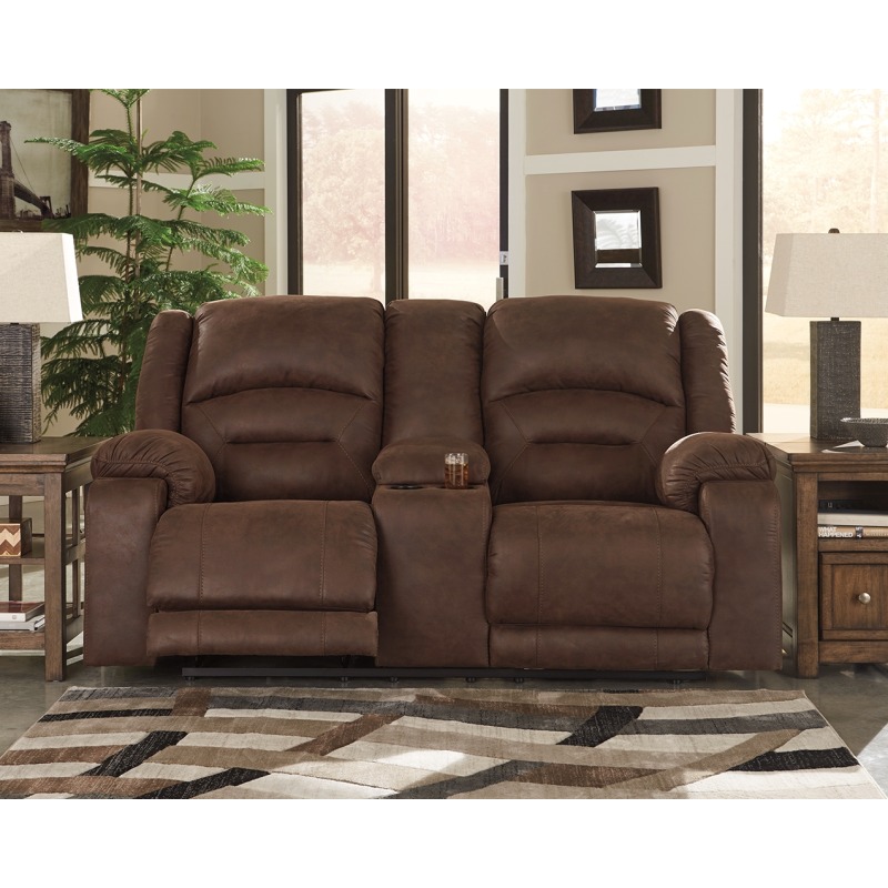 Carrarse Power Reclining Loveseat with Console
