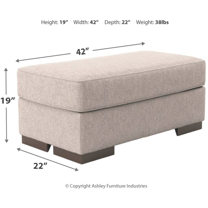 Ashlor Nuvella® Oversized Chair Ottoman