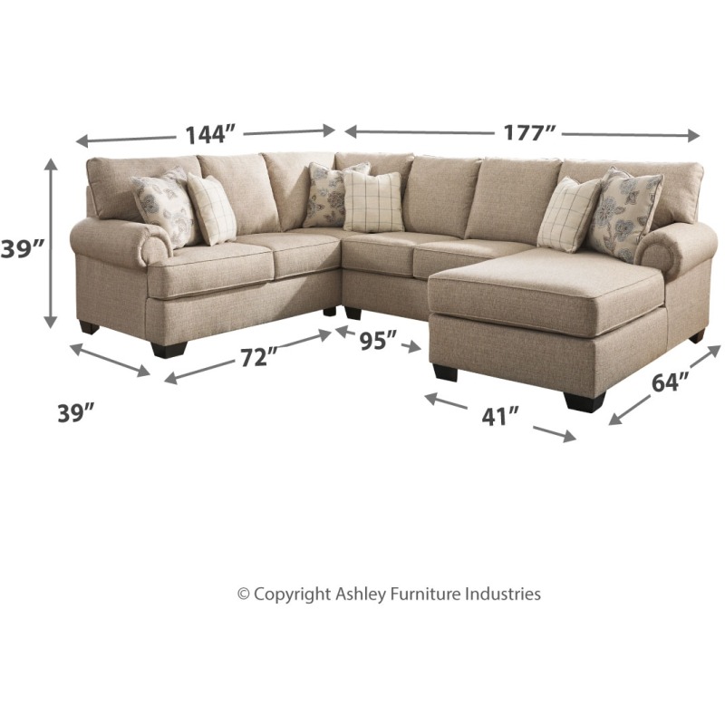 Bardarson 5Piece Sectional with Chaise 64403S10 by Ashley Furniture at