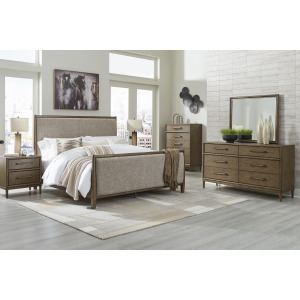 Roanhowe 5 PC King Upholstered Bedroom Set
