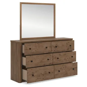 Linden Row Queen Post Panel Bed, Dresser and Mirror