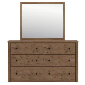 Linden Row Queen Post Panel Bed, Dresser and Mirror