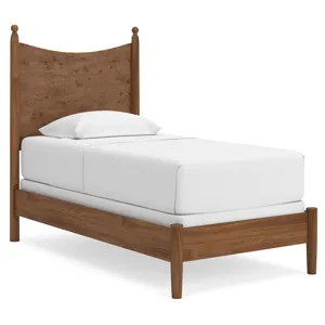 Linden Row Twin Post Panel Bed, Dresser and Mirror