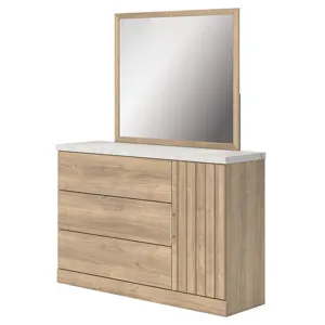 Holloway Queen Panel Bed, Dresser and Mirror