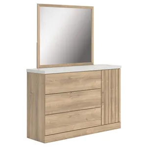 Holloway Queen Panel Bed, Dresser and Mirror