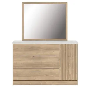 Holloway Queen Panel Bed, Dresser and Mirror