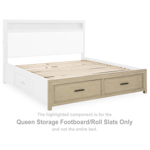 Calmoro Queen Storage Footboard/Roll Slats