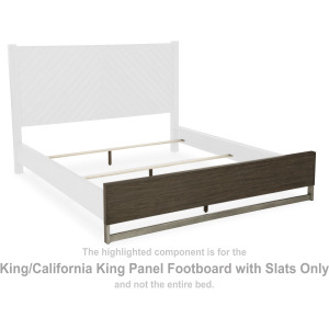Arkenton King/California King Panel Footboard with Slats