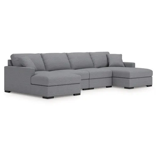 Omaha by Ashley 4-Piece Sectional with Chaise
