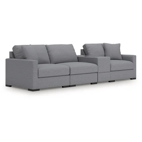 Omaha by Ashley 4-Piece Sectional with Storage Console