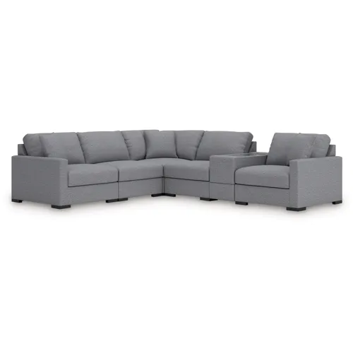 Omaha by Ashley 6-Piece Sectional with Storage Console
