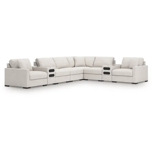 Omaha by Ashley 8-Piece Sectional with Audio Consoles