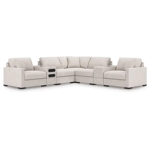Omaha by Ashley 7-Piece Sectional with Audio and Storage Consoles
