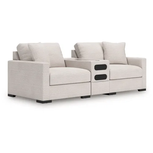 Omaha by Ashley 3-Piece Sectional Loveseat with Audio System