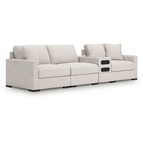 Omaha by Ashley 4-Piece Sectional with Audio Console