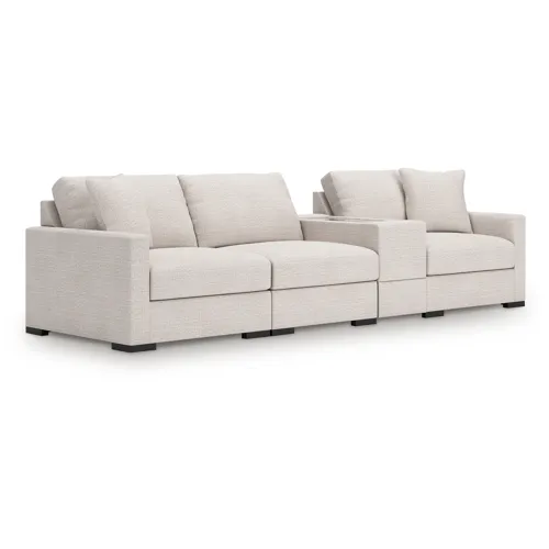 Omaha by Ashley 4-Piece Sectional with Storage Console