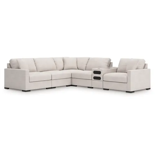 Omaha by Ashley 6-Piece Sectional with Audio Console