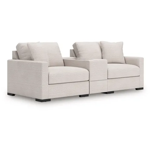 Omaha by Ashley 3-Piece Sectional Loveseat with Storage Console