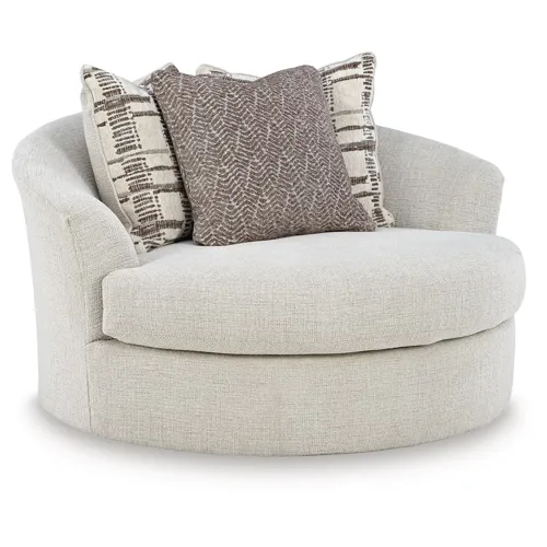 Barrelton Oversized Swivel Accent Chair