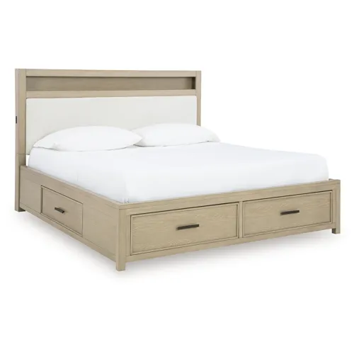 Calmoro California King Bookcase Bed