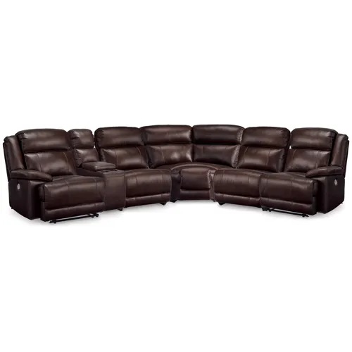 VonKurt 6-Piece Reclining Sectional with Console