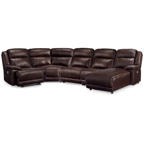 VonKurt 5-Piece Reclining Sectional With Chaise