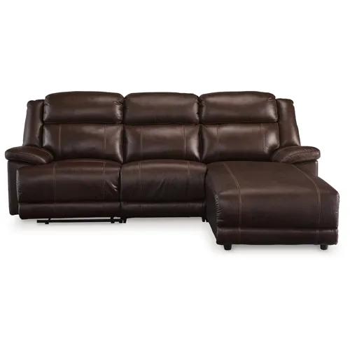 VonKurt 3-Piece Reclining Sofa Chaise